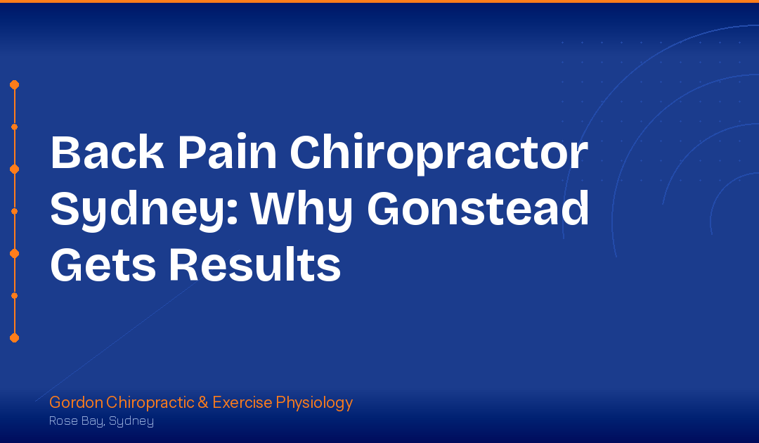 Chiropractor treating lower back pain at Gordon Chiropractic Rose Bay Eastern Suburbs